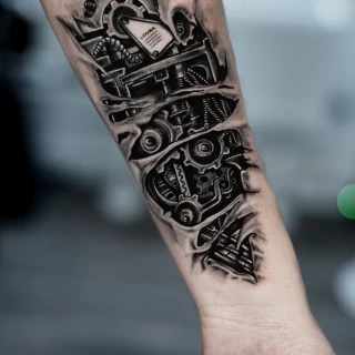 Dian guest tatouage réaliste couleur - The Black Hat Tattoo