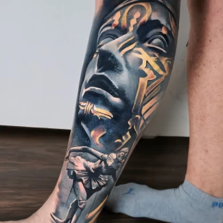 Srdjan Guest Artist realism - The Black Hat Tattoo