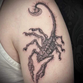 -  - Tatouage Insectes - Black Hat Tattoo Nice - Scorpion- tatouage Nice - The Black Hat Tattoo