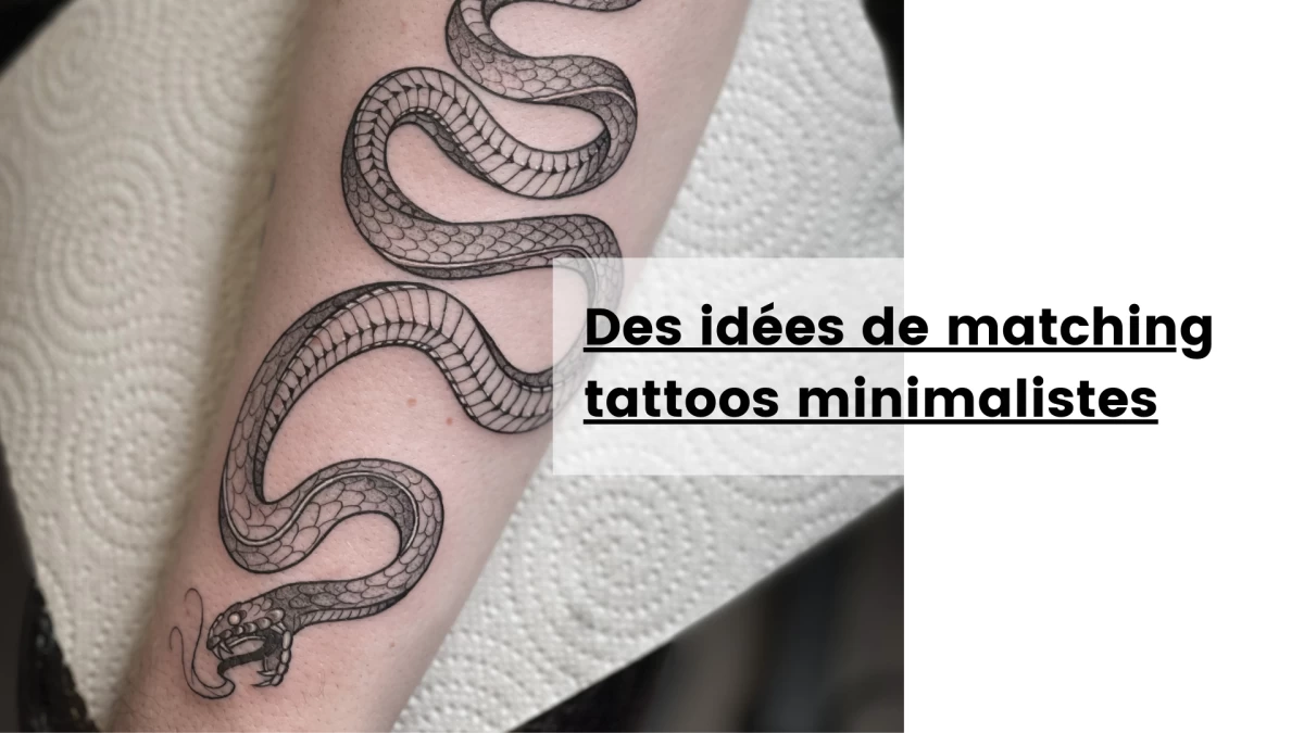 Des idées de matching tattoos minimalistes- Tatouage Nice - Black Hat Tattoo Nice
