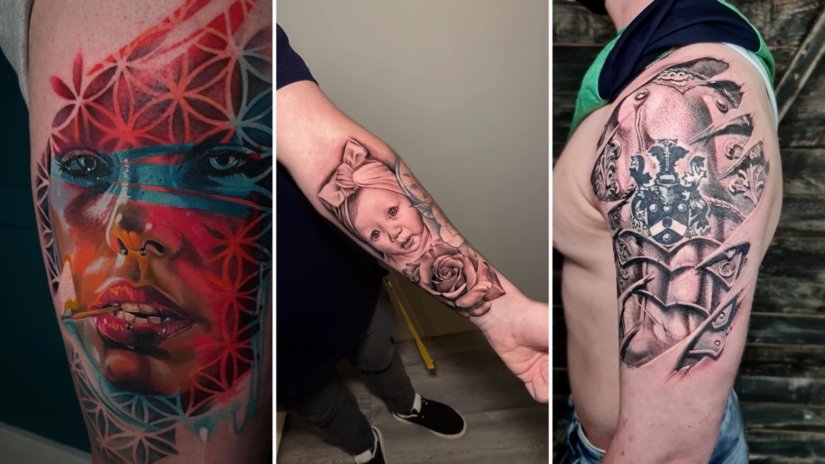 Realism Microrealism and Portrait Tattoo - Black Hat Tattoo Nice 2