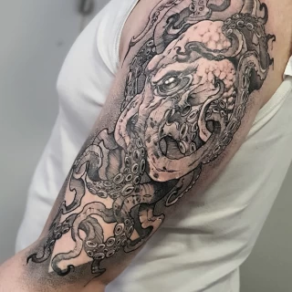 Sergy - Artiste résident - Black Hat Nice - Réalisme - The Black Hat Tattoo
