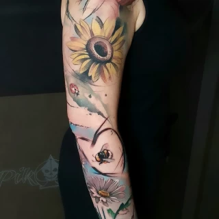 Srdjan Guest Artist realism - The Black Hat Tattoo