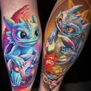 Olena - guest artist - presentation post  - realism tattoo - colorwork - the black hat tattoo Nice - 2025 (2) - The Black Hat Tattoo