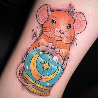 Pandora - guest artist - color tattoo - neo traditionnal - presentation post - the black hat tattoo Dublin- 2025 (1) - The Black Hat Tattoo