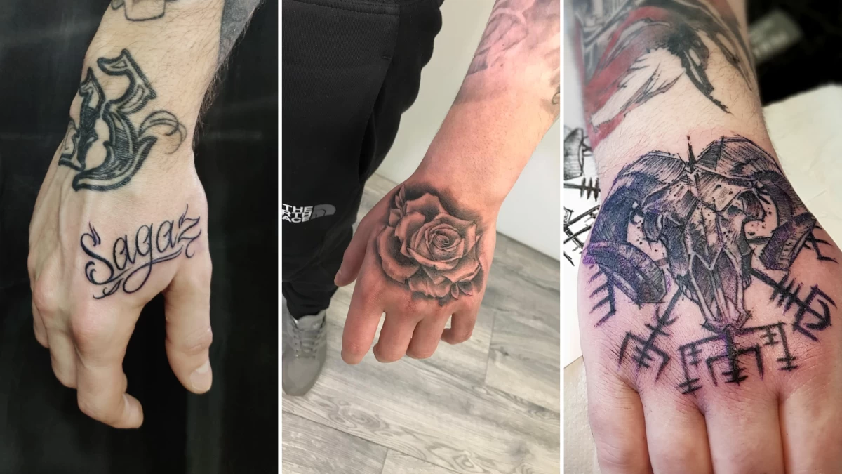 Hands and Fingers Tattoos - Black Hat Tattoo Nice 2