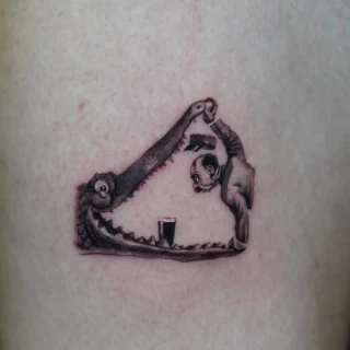 Nicolás - artiste résident - Black Hat Dublin - réalisme - The Black Hat Tattoo
