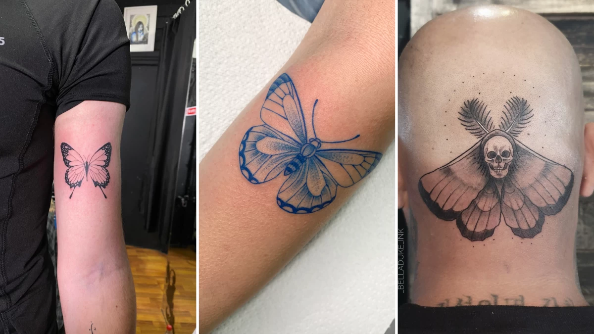  Butterfly Tattoo - Black Hat Tattoo Nice 2