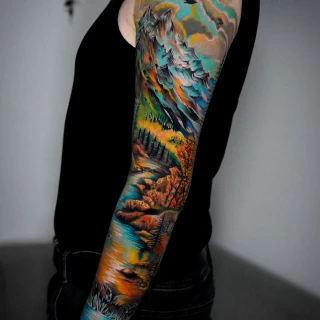 Dian guest tatouage réaliste couleur - The Black Hat Tattoo