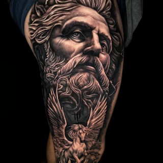 Nicolás - artiste résident - Black Hat Dublin - réalisme - The Black Hat Tattoo