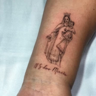 Saint - The Black Hat Tattoo