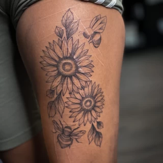 Coverup Tattoo - Tattoo on scar - cover up - The Black Hat Tattoo Dublin 2022DD4DB89C-069C-487A-AB1C-7FF818B66029 - The Black Hat Tattoo