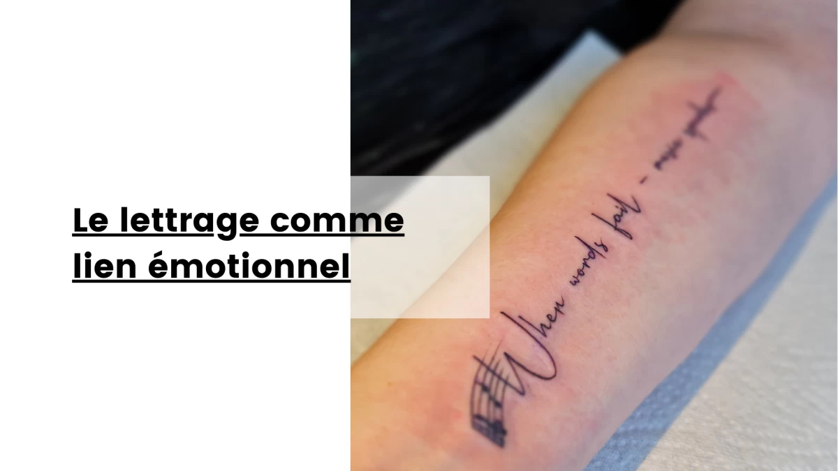 Le lettrage comme lien émotionnel- Tatouage Nice - Black Hat Tattoo Nice
