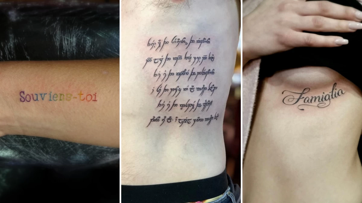 Quote & Script - Lettering Tattoo - Black Hat Tattoo Nice 7