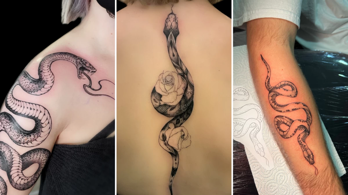 Snake Tattoo - Black Hat Tattoo Nice 6