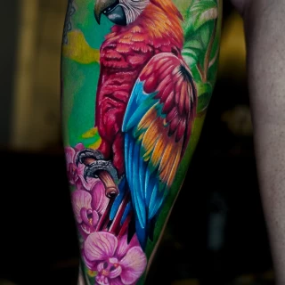 Dian guest tatouage réaliste couleur - The Black Hat Tattoo
