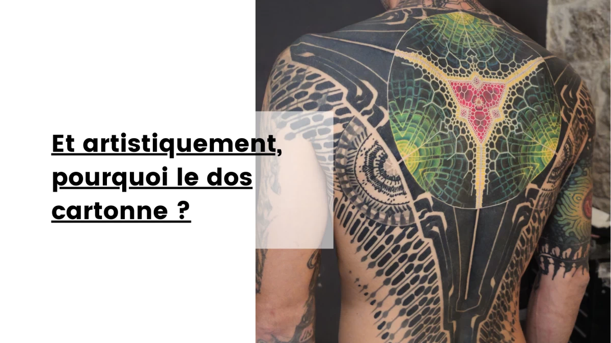 Et artistiquement, pourquoi le dos cartonne