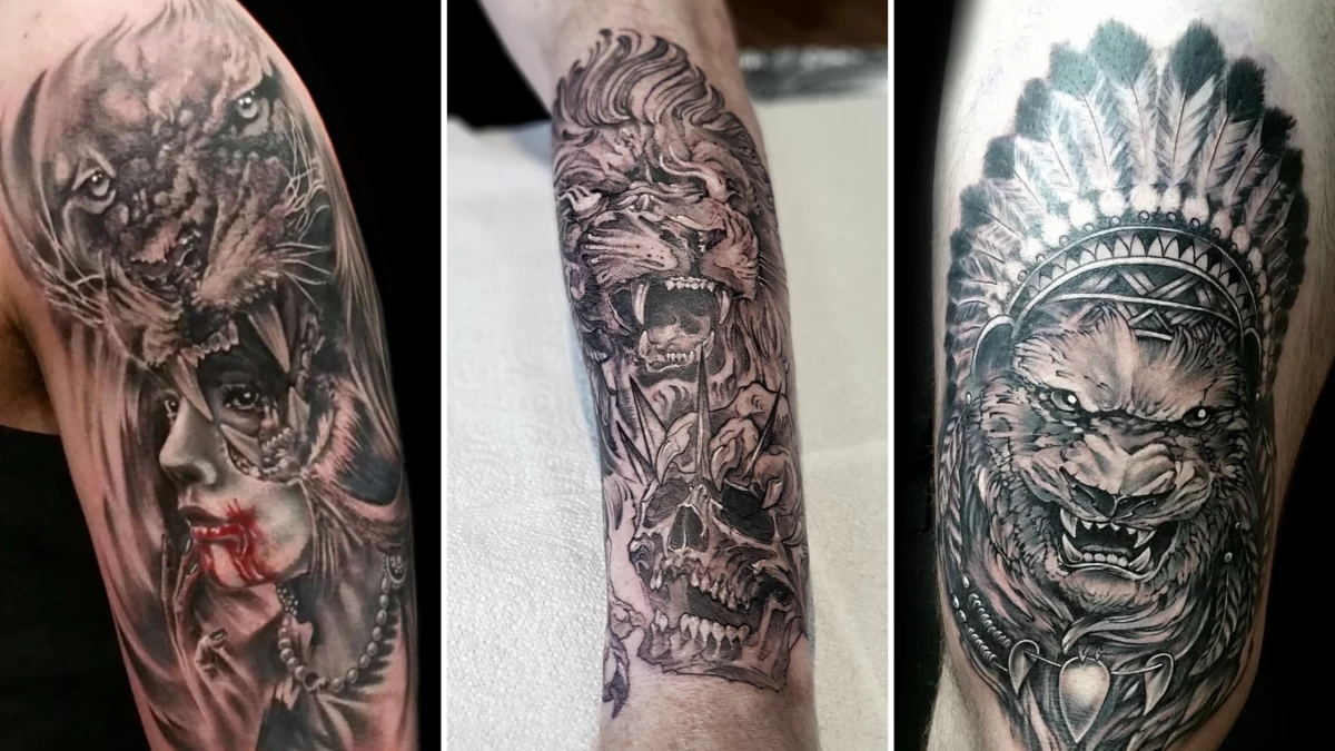 Lion Tattoo - Black Hat Tattoo Dublin 4
