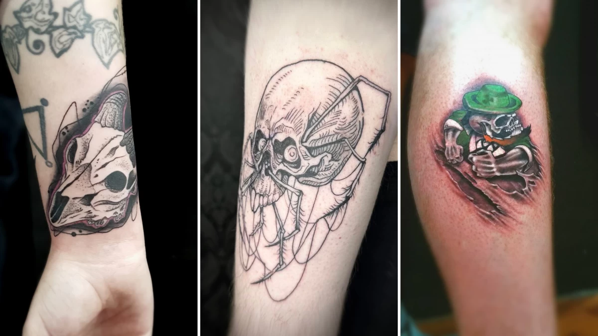 Skull Tattoo - Black Hat Tattoo Nice 11