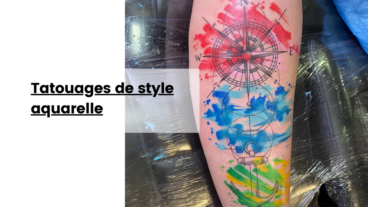 Tatouages de style aquarelle