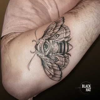 Rafa - TheBlackHat - Tattoo - 2021 - Dublin - Butterfly - The Black Hat Tattoo