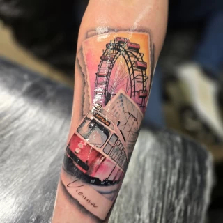 Srdjan Guest Artist realism - The Black Hat Tattoo