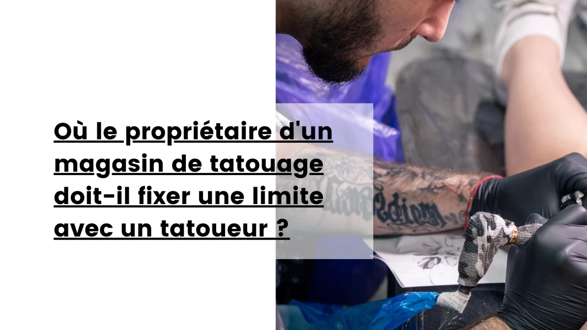 Where should the tattoo shop owner draw a line with a tattoo artist 