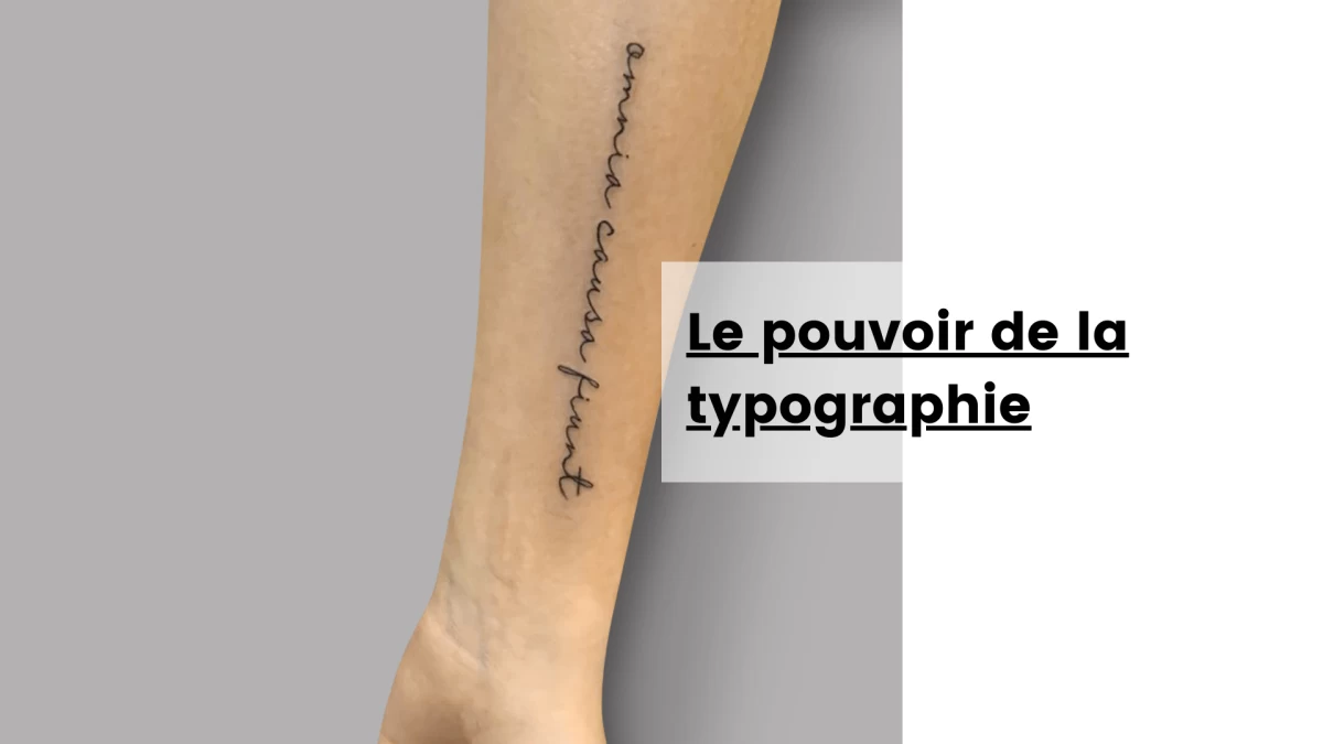 Le pouvoir de la typographie- Tatouage Nice - Black Hat Tattoo Nice