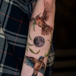 Nicolás - artiste résident - Black Hat Dublin - réalisme - The Black Hat Tattoo