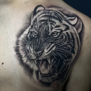 Nicolás - artiste résident - Black Hat Dublin - réalisme - The Black Hat Tattoo