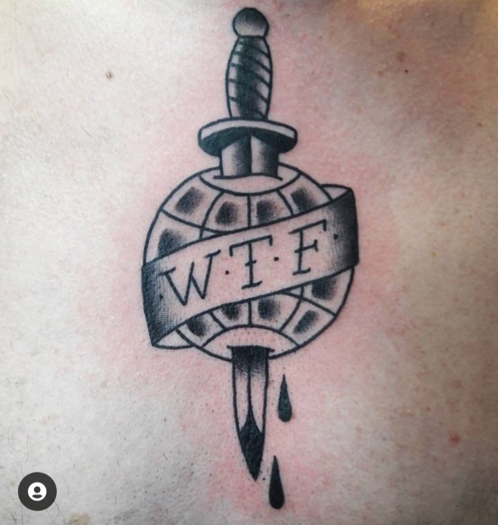 Black Hat Tattoo Nice - 2022- Guest Artist - Vlad - Old School TattooScreenshot_20221123-112632_Instagram - The Black Hat Tattoo