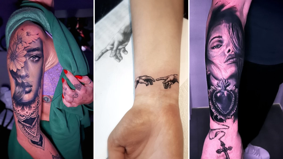 Realism Microrealism and Portrait Tattoo - Black Hat Tattoo Nice 15
