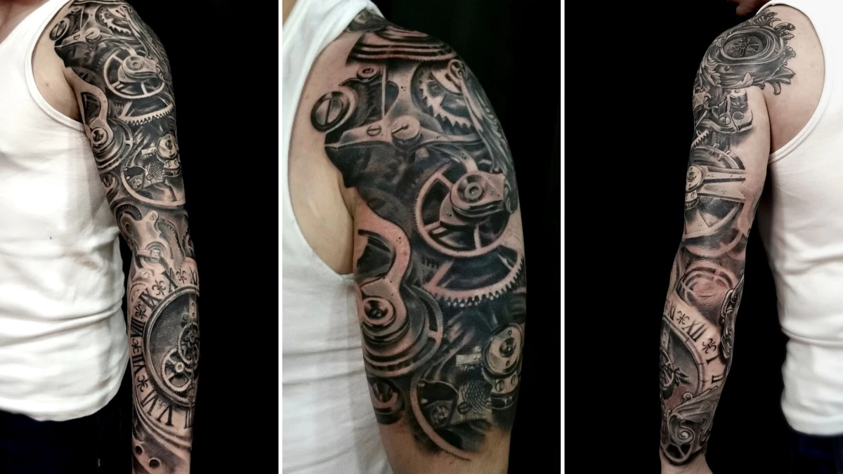 Biomechanical Tattoo - Black Hat Tattoo Nice1