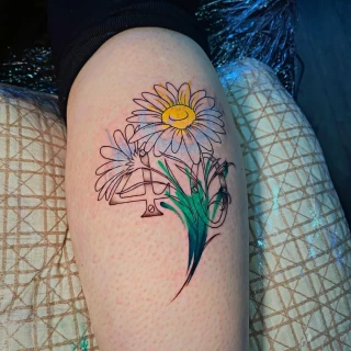 Tattoo _ Dublin _ Black Hat _ Jota _ Flower5 (2) - The Black Hat Tattoo