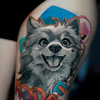 Dian guest tatouage réaliste couleur - The Black Hat Tattoo