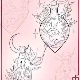 Marta guest artist flash tattoo 17 - The Black Hat Tattoo