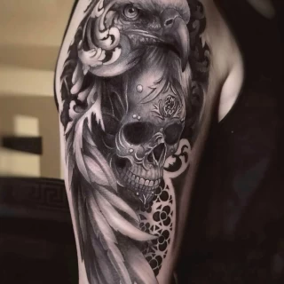 Miran - guest artist - realism - presentation post - black and grey - Black Hat Dublin - 2025 (1) - The Black Hat Tattoo