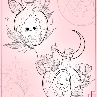 Marta guest artist flash tattoo 16 - The Black Hat Tattoo