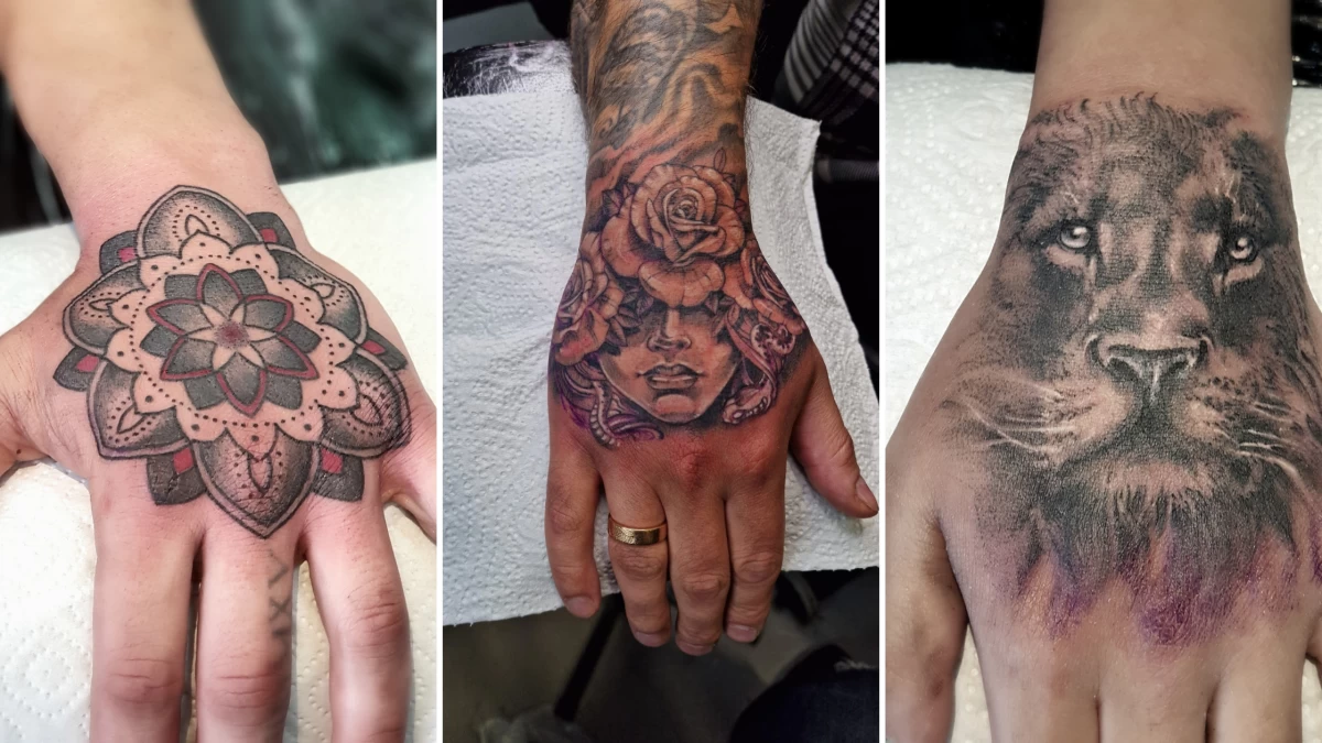 Hands and Fingers Tattoos - Black Hat Tattoo Nice 6