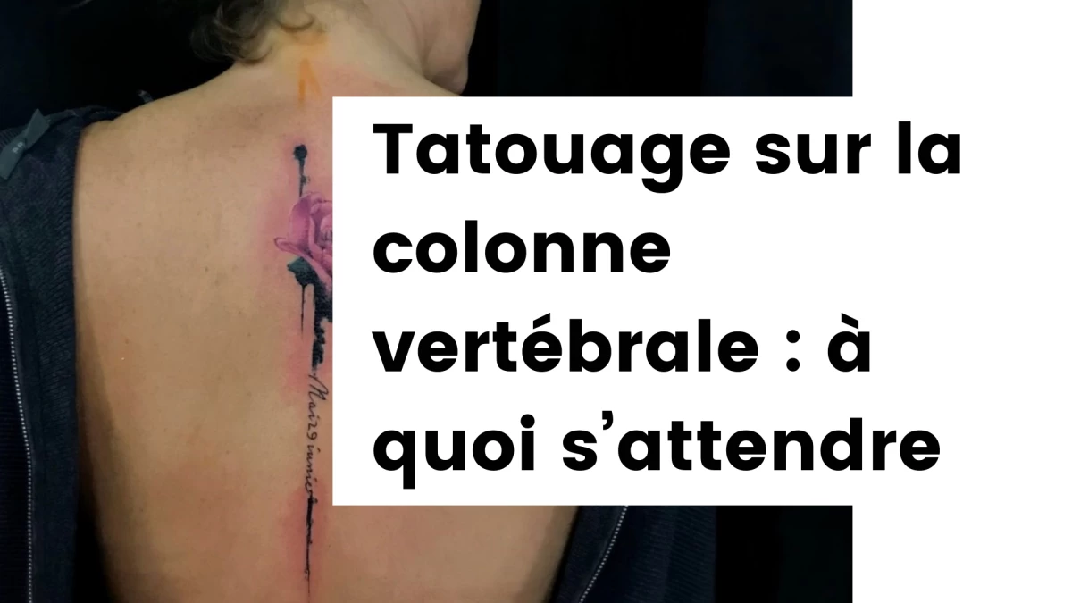 Titre - Tatouage sur le dos _ une douleur variable selon l’endroit