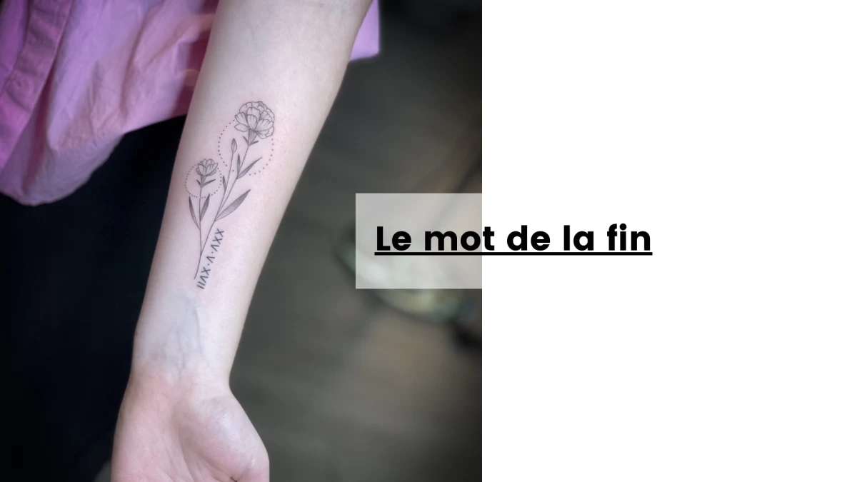 Le mot de la fin- Tatouage Nice - Black Hat Tattoo Nice