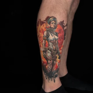 Ruxandra guest artist - The Black Hat Tattoo