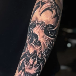 Nicolás - artiste résident - Black Hat Dublin - réalisme - The Black Hat Tattoo