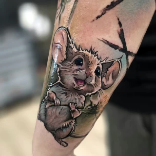 Srdjan Guest Artist realism - The Black Hat Tattoo
