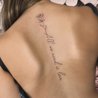 Borja - guest artist -fine line - black and grey - lettering tattoo - presentation post - the black hat tattoo Dublin- 2025 - The Black Hat Tattoo