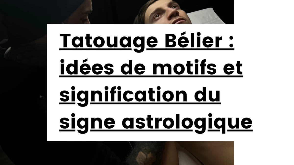 Titre - Tatouage Bélier _ idées de motifs et signification du signe astrologique