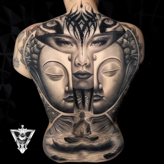 Stifler guest artiste tatouage réaliste noir et gris - The Black Hat Tattoo