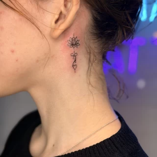 Inna - artiste résidente - Black Hat Dublin - fine line - The Black Hat Tattoo