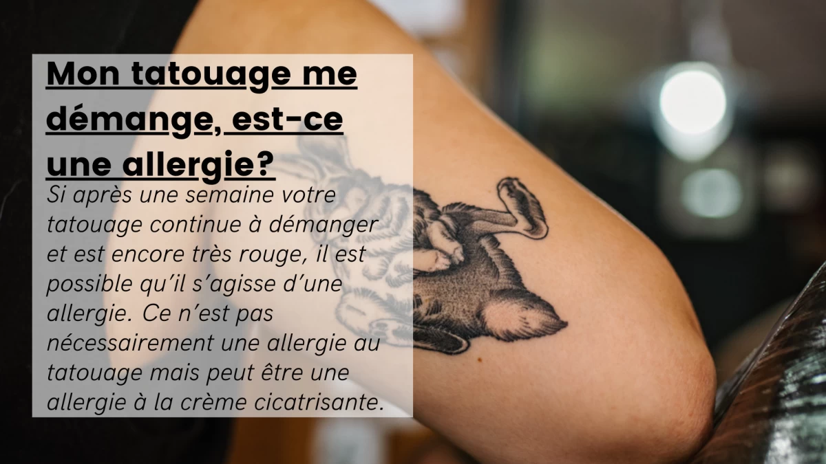 Mon tatouage me démange, est-ce une allergie