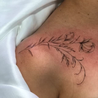 Flowers - The Black Hat Tattoo